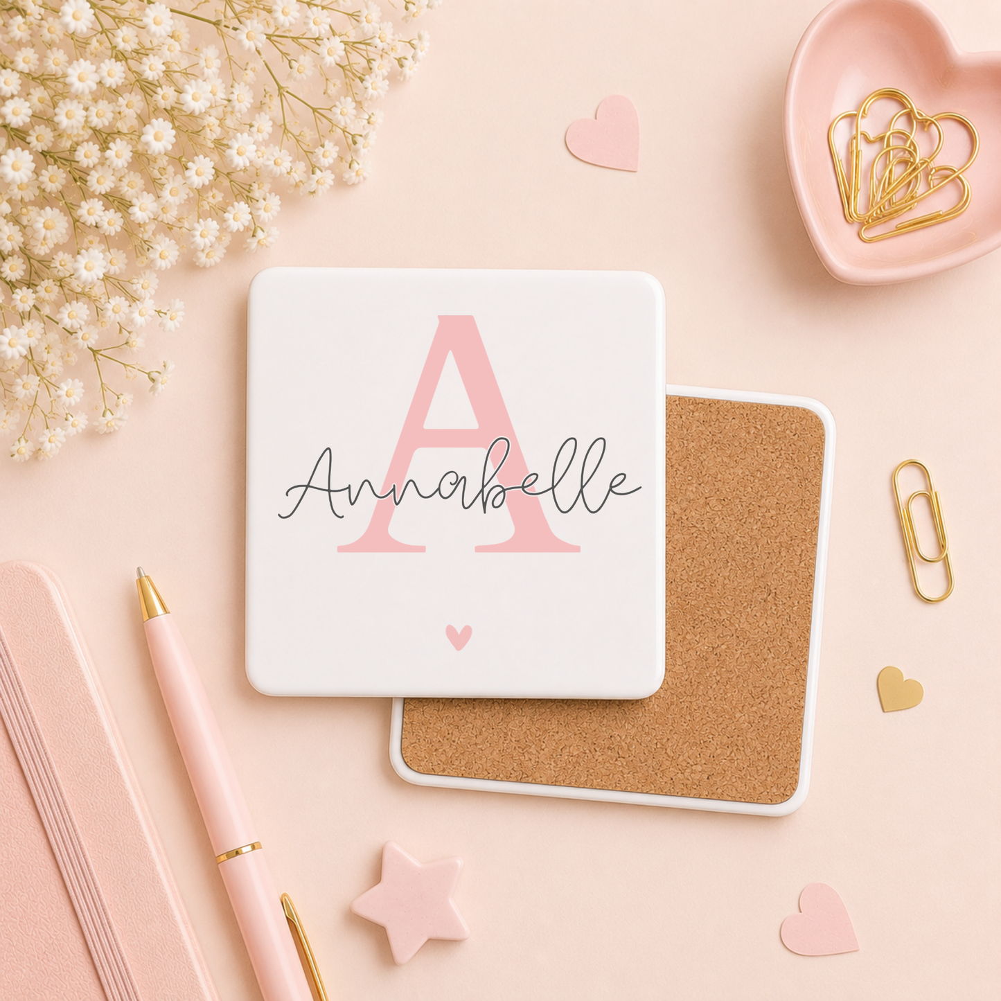 Initial Mug & Coaster | Personalised Name