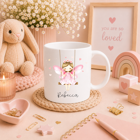 Fairy Mug & Coaster | Personalised Name
