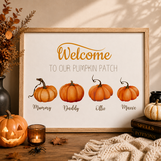A4 Pumpkin Patch Print