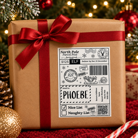 10pk Santa Labels